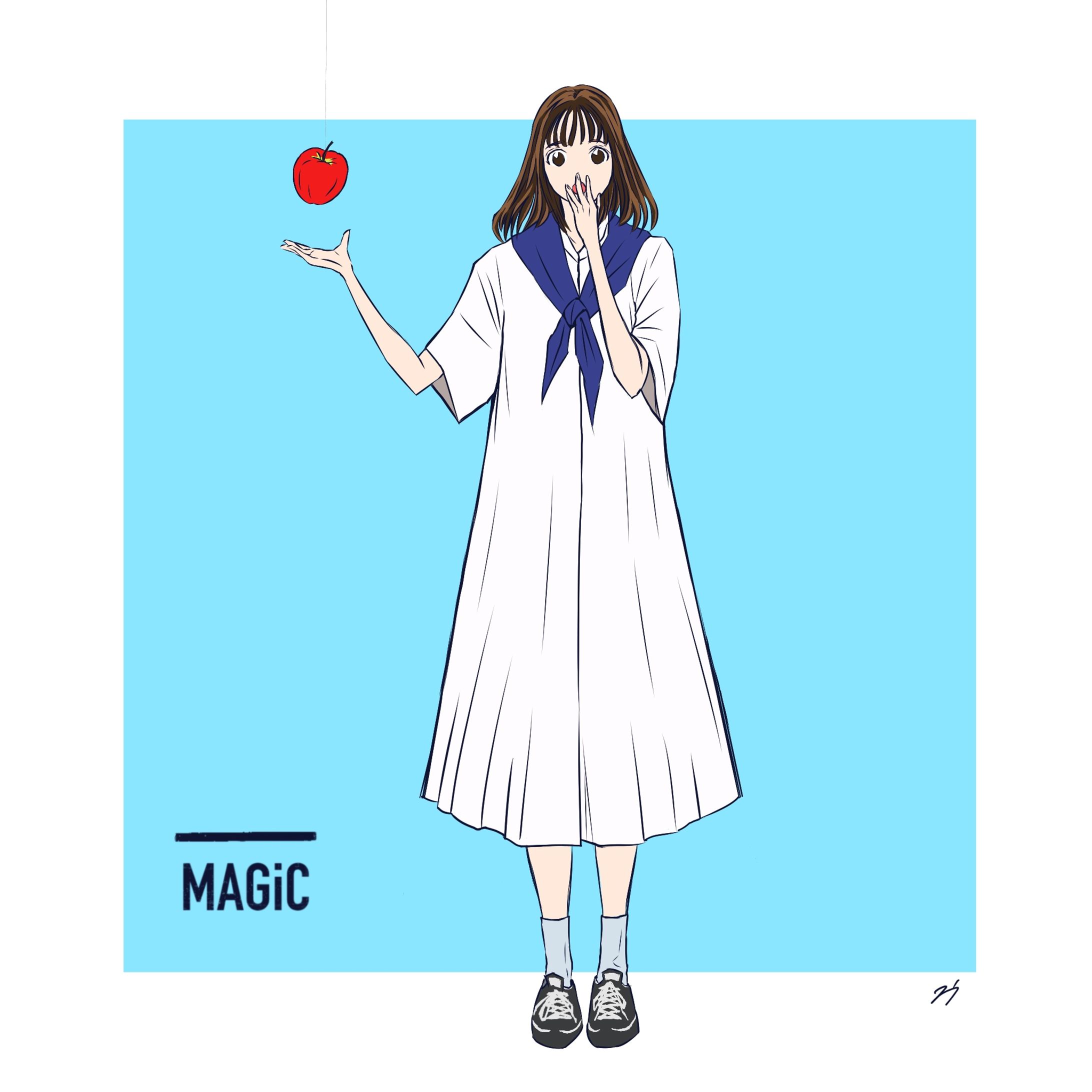 ファッション風イラスト（カラー/モノクロ）-1
