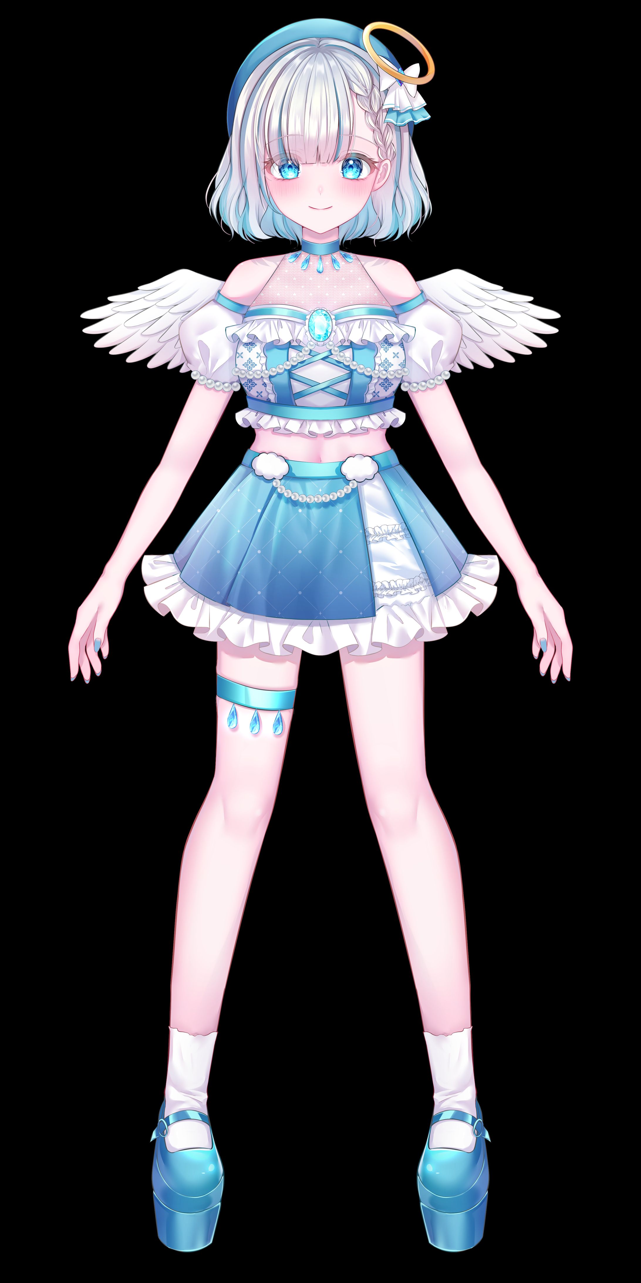 冷泉波音全身イラスト-1