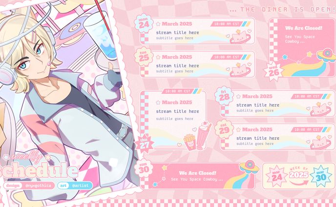 VTuber Schedule Design