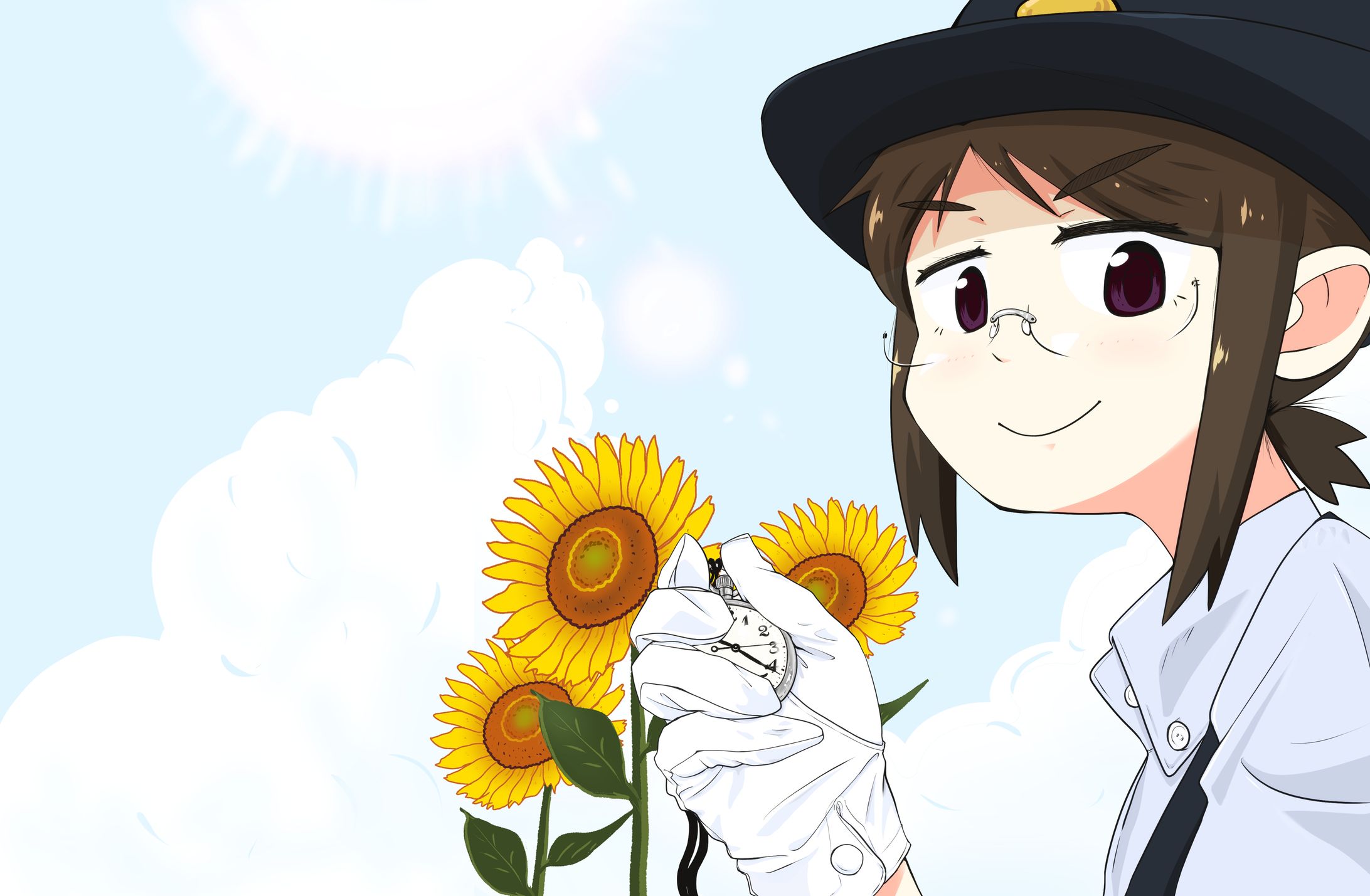 ひまわりと三鷹さん-1