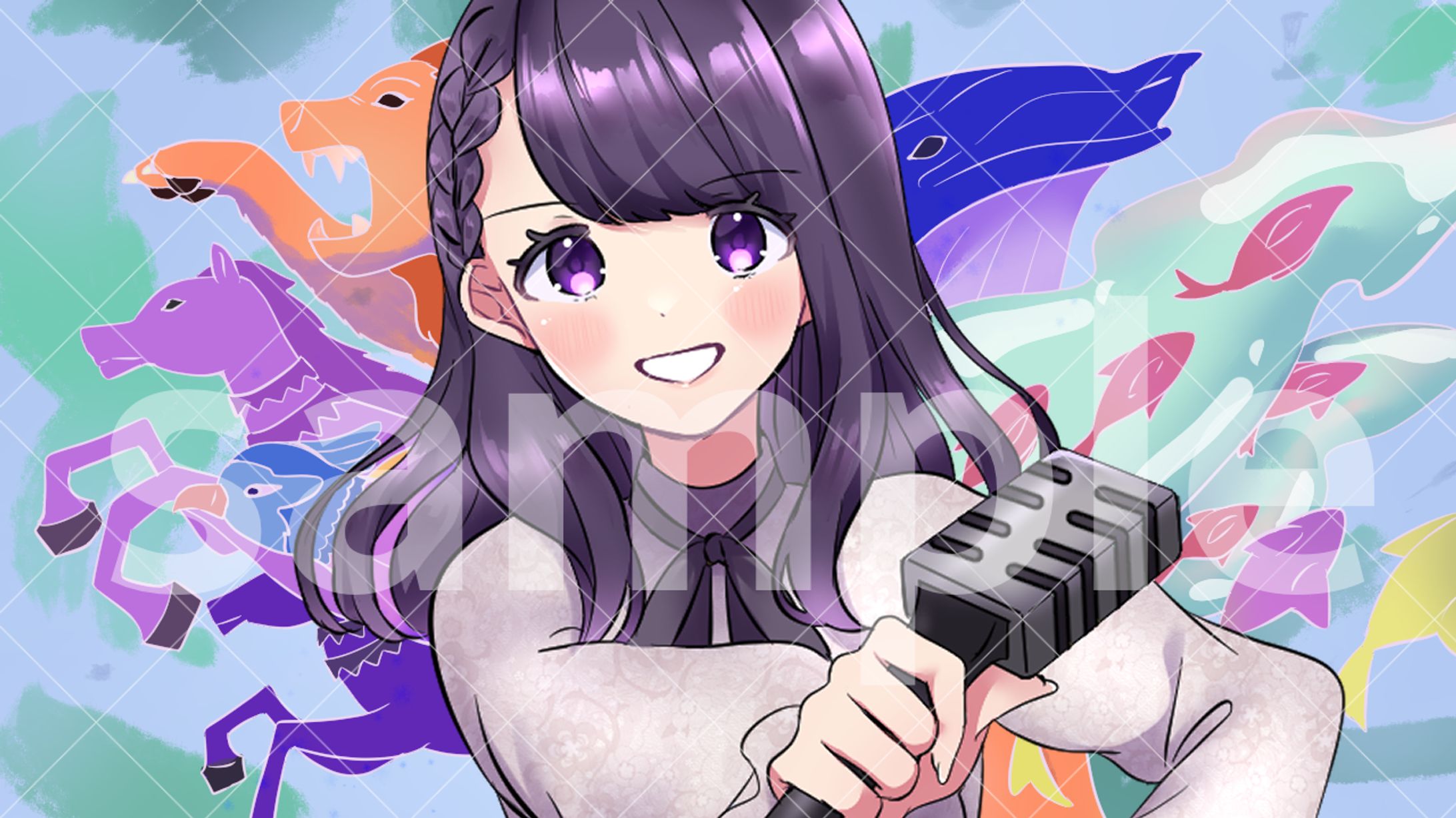 ご依頼イラスト　歌ってみた動画用イラスト-1