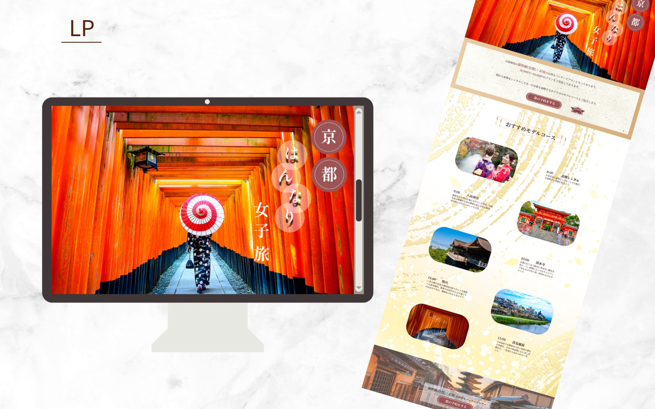【Her Tech架空案件】京都旅行LP-1
