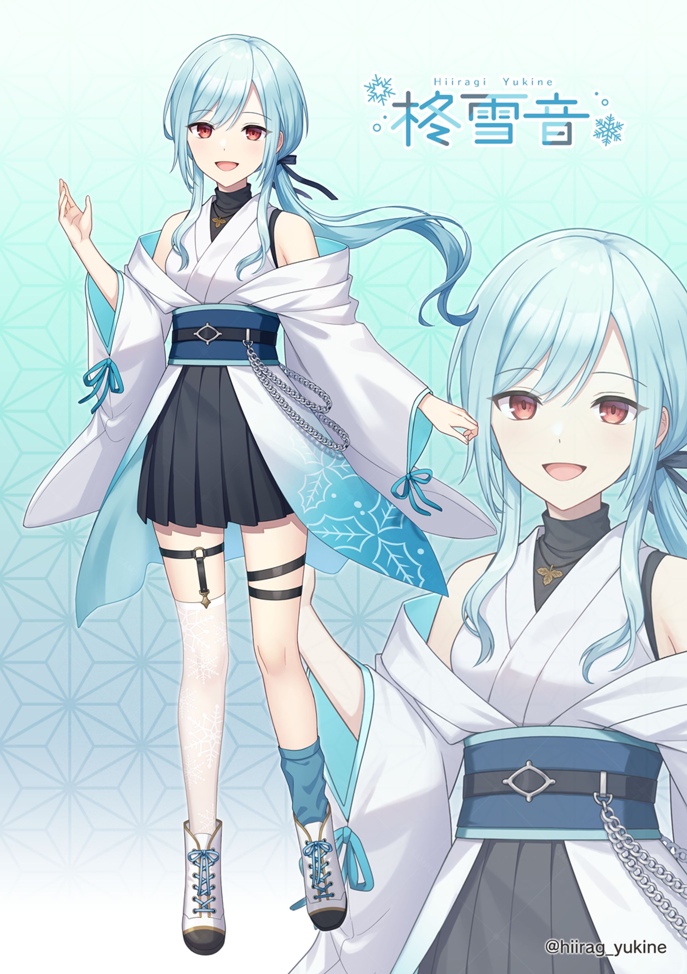 キャラデザ+立ち絵「柊雪音」+新衣装-1