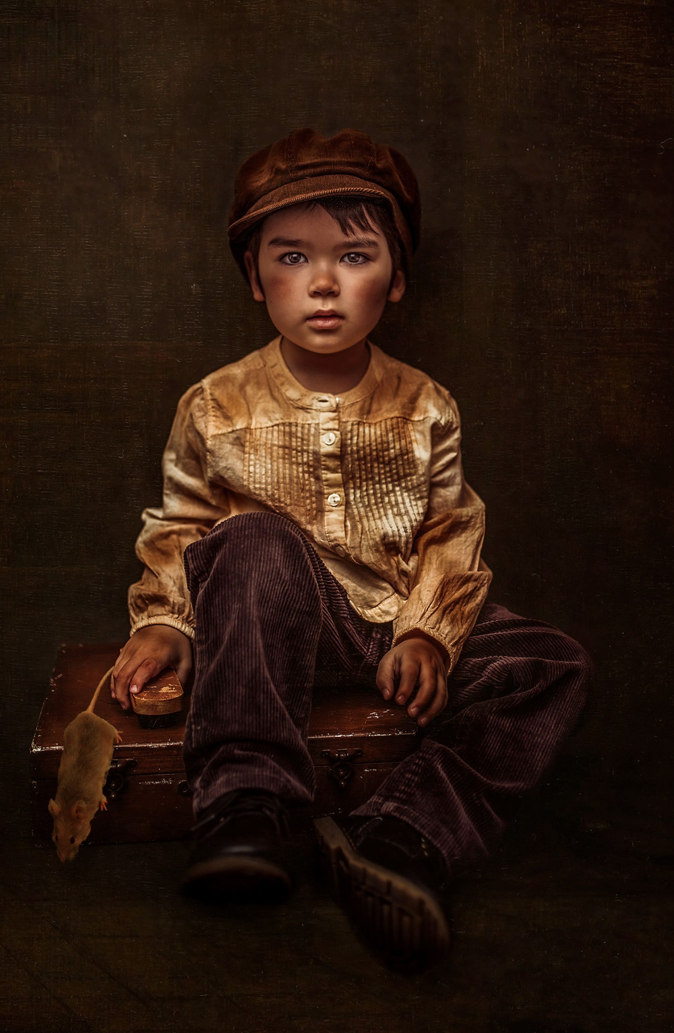 靴磨きの少年-1