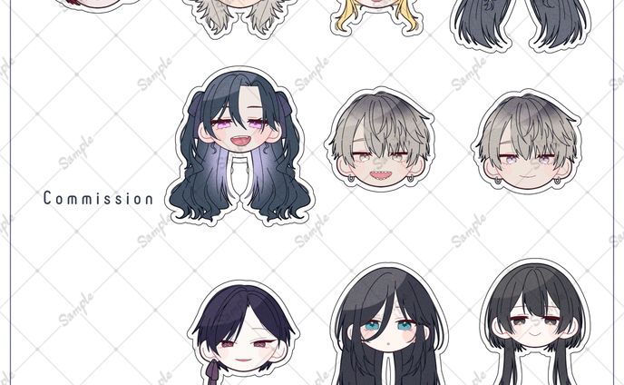 ▍個人様　‐　フレークイラスト