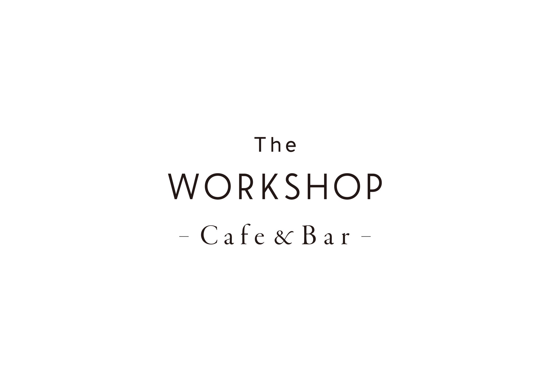 The WORKSHOP - Cafe & Bar - ロゴタイプ-1
