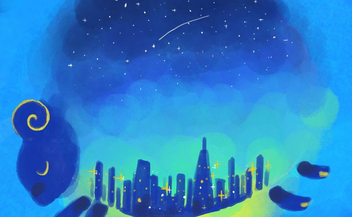 夜の夢を見る