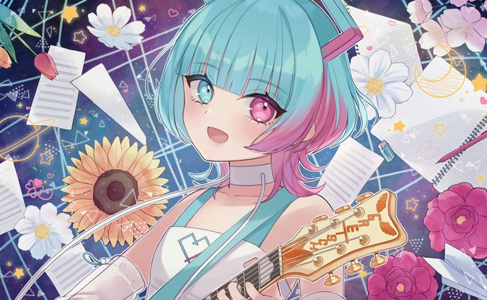 オリジナル楽曲　動画用イラスト