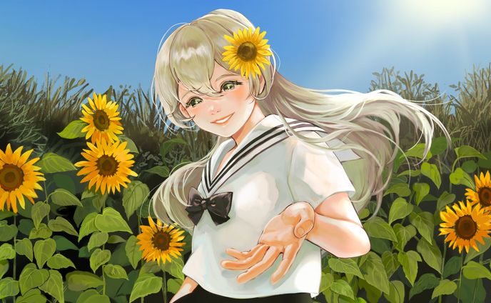 【動画用イラスト】「花に亡霊/ヨルシカ」  Covered by 奴良蜻 思音様 【ご依頼】