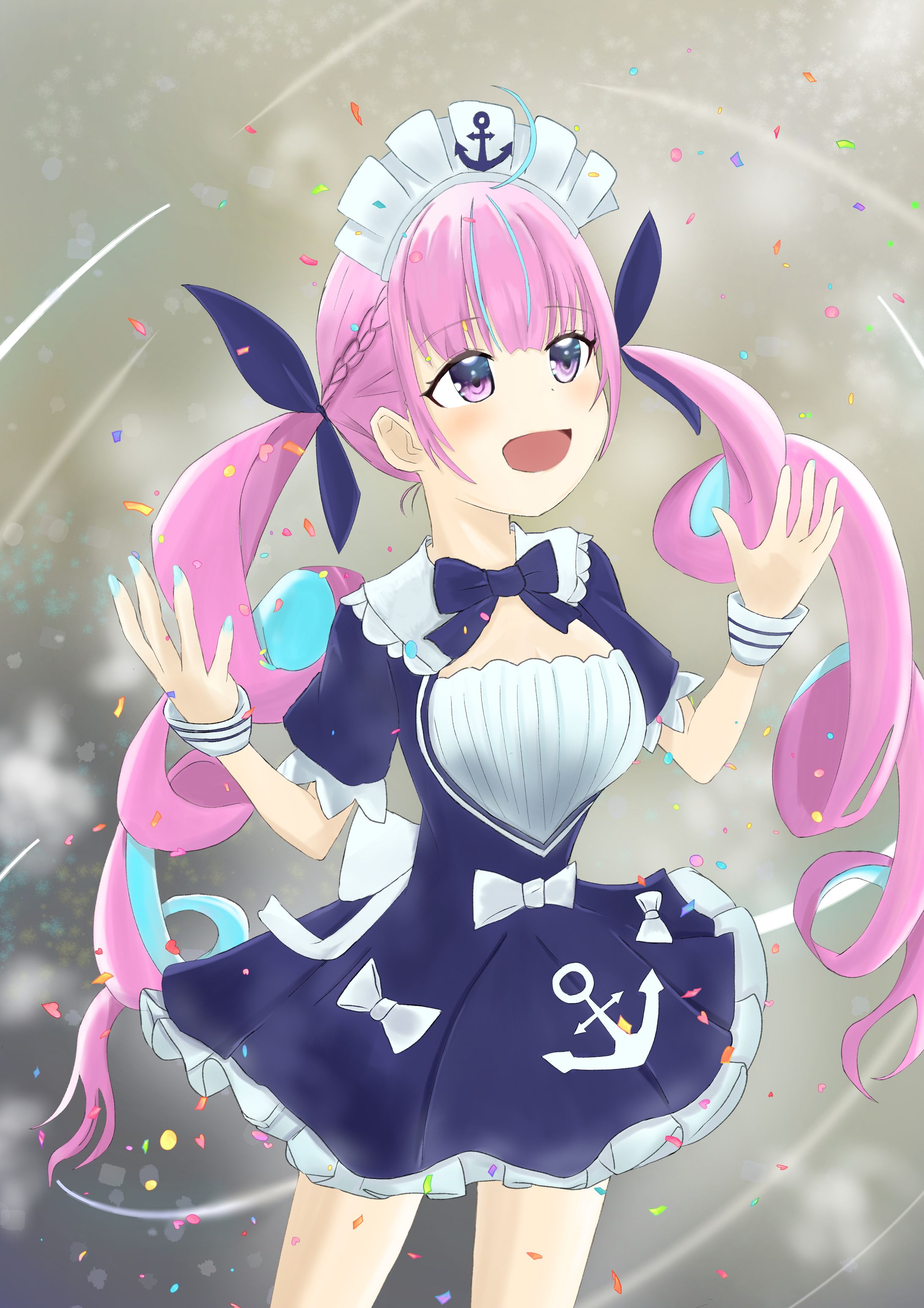 イラストport26（ホロライブ・湊あくあ）-1