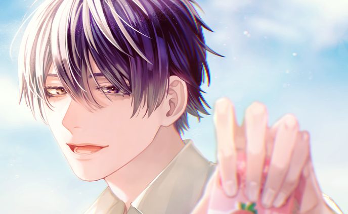 オリジナルイラスト【黒髪男子】