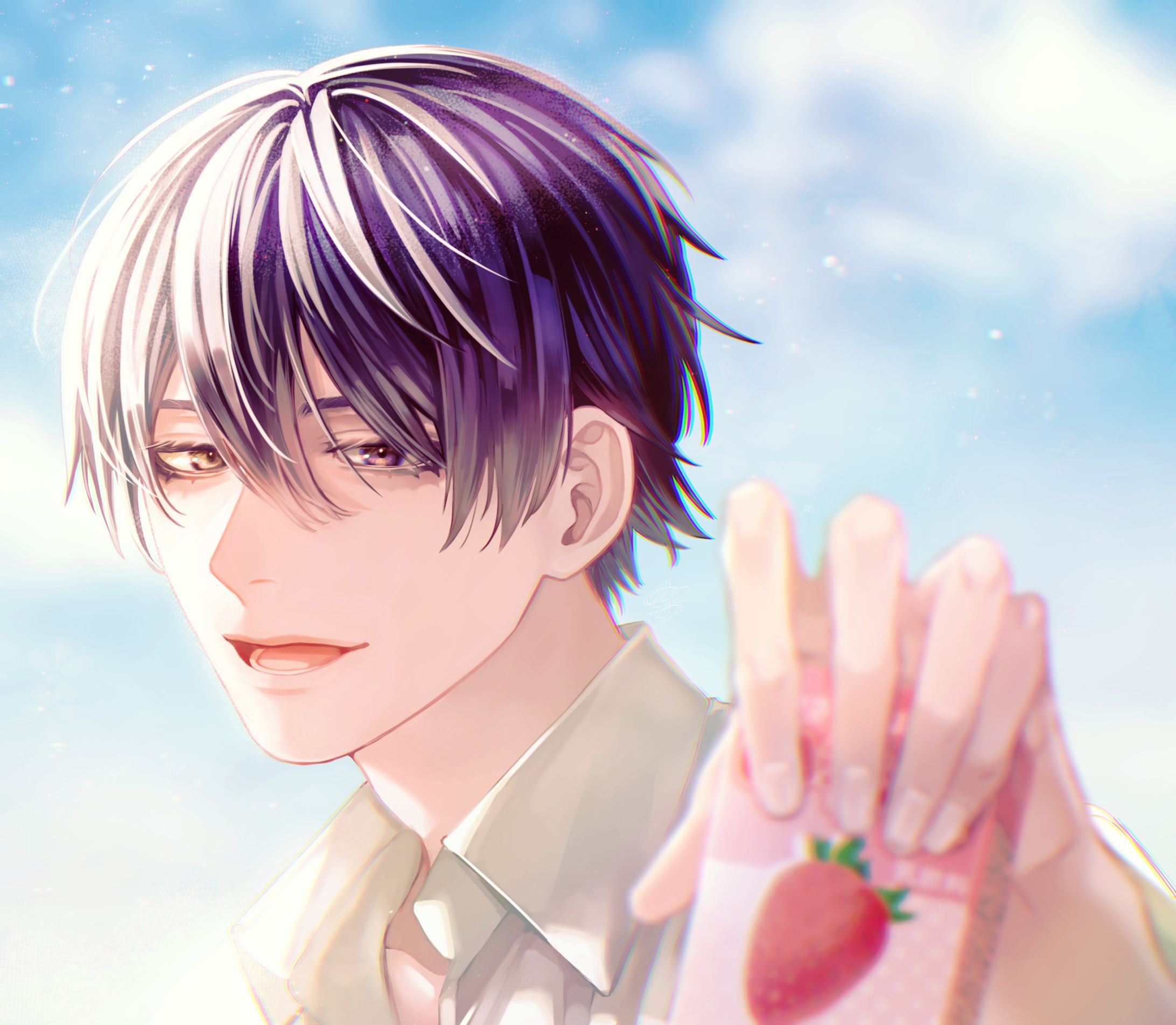 オリジナルイラスト【黒髪男子】-1