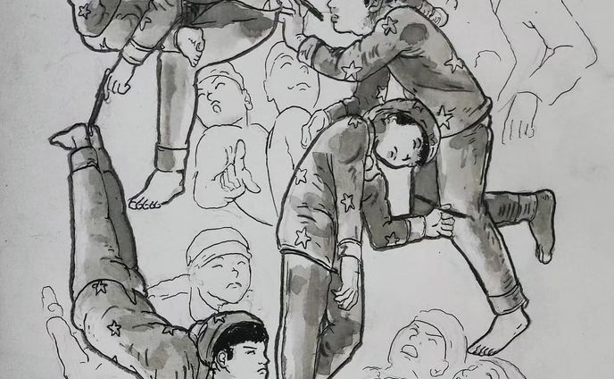 #inktober Dream
dreaming about drawing myself that draw dreaming myself draw
.
. sumi ink, watercolor mixed with EB pencil
.
.
.
.
.
.
.
.
#inktober #inktober2023 #inktober52 #ink #art #inkwork #comics #blackandwhite #sketch #doodle #rakugaki #japan #comic #illustration #いたずら書き #描画 #図 #アーティスト #形 #manga #character #figure #human #volume #sketchbook #sketch @inktober