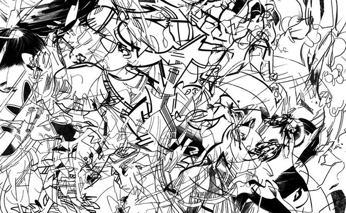 イラスト、art collab