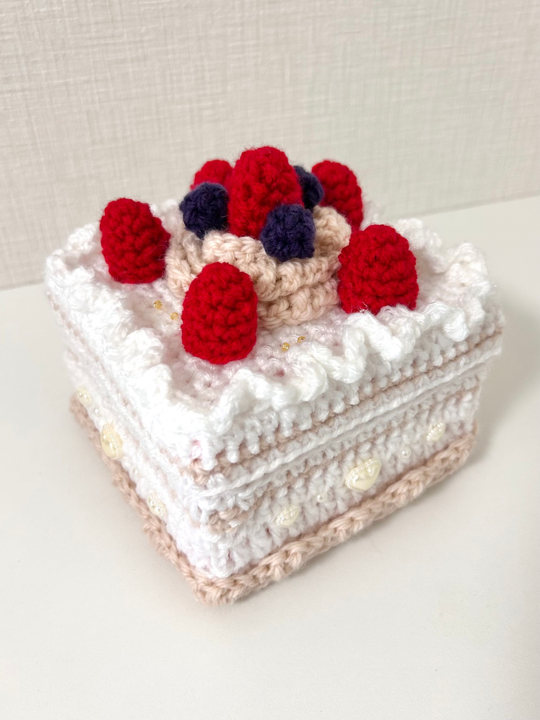 デコレーションケーキの小物入れ(ベリー)-1