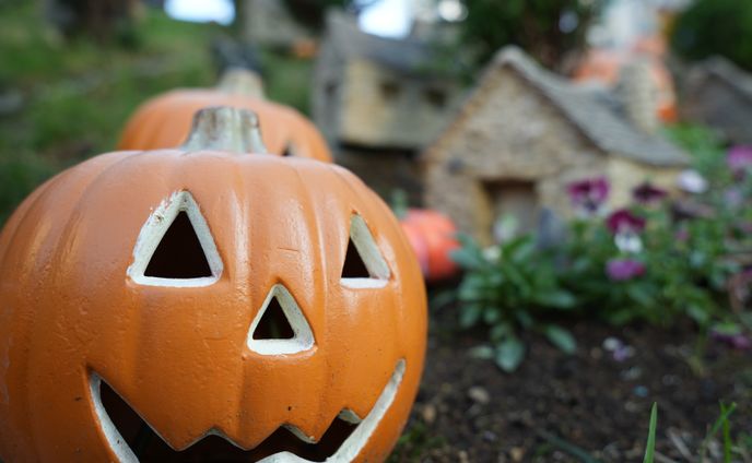 ハロウィン、風景画