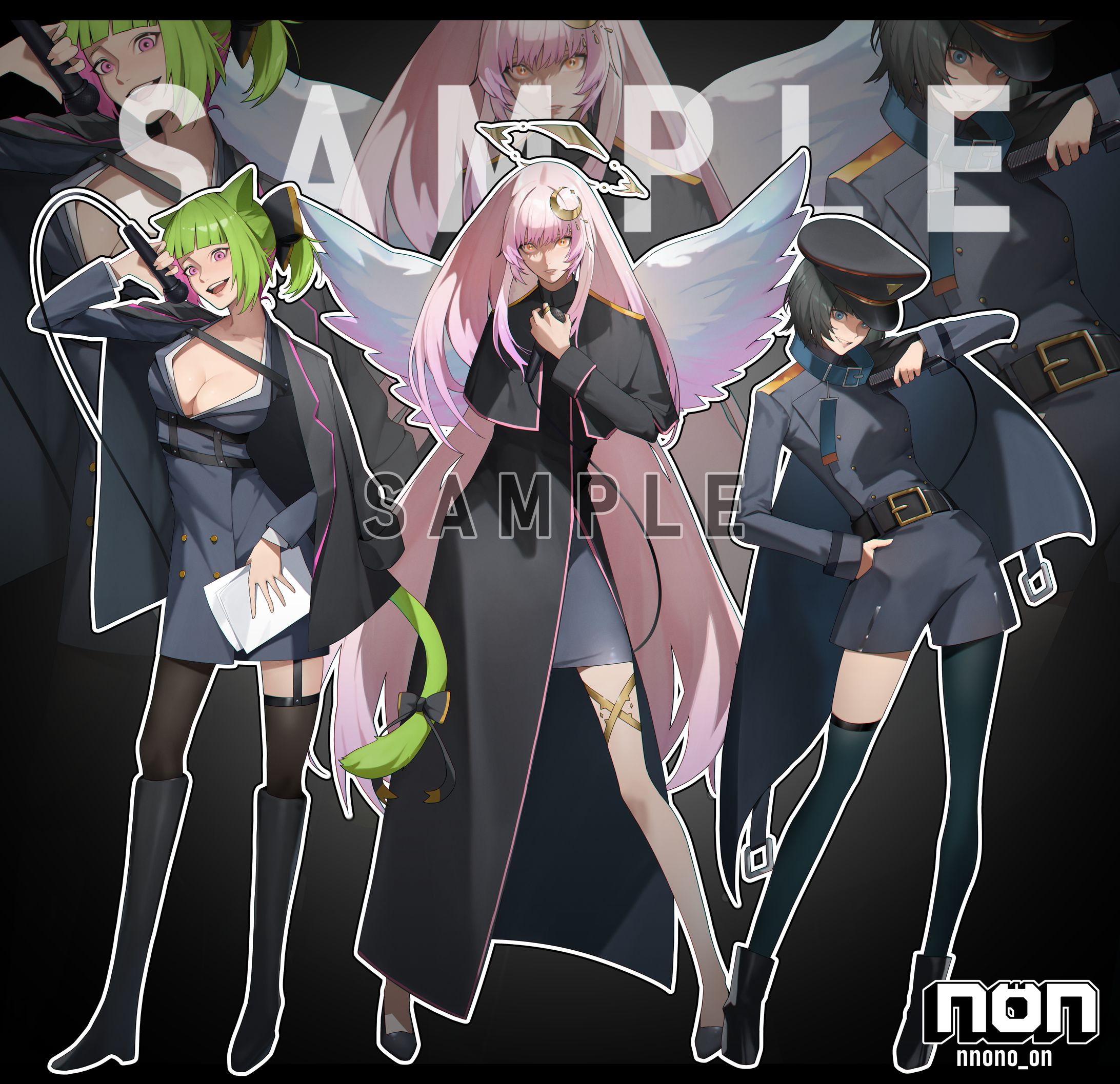 【お仕事】MVイラスト￤ Femme Fatale / Covered by 毬猫しゃこ、このはら、儚音ルイ-1