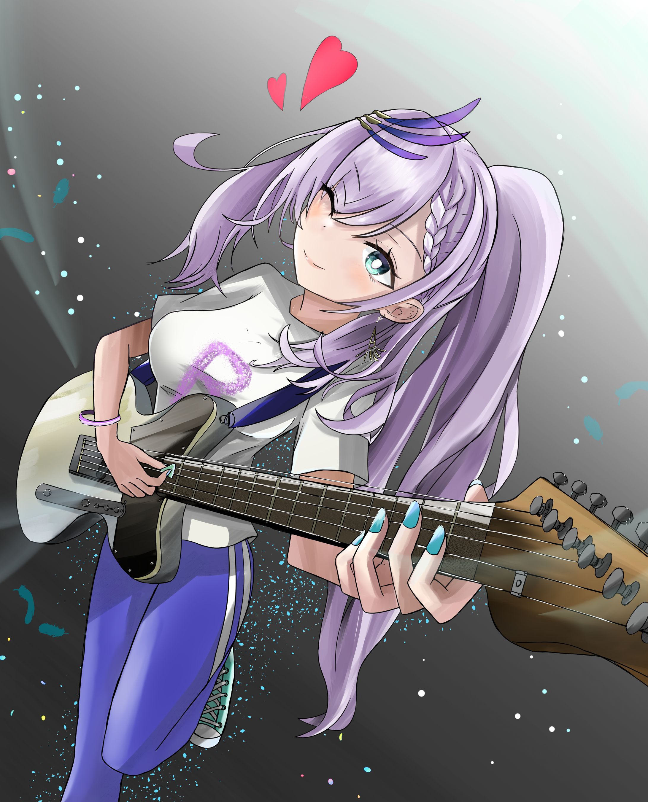 イラスト49(ホロライブファンアート：パヴォリア・レイネ)-1