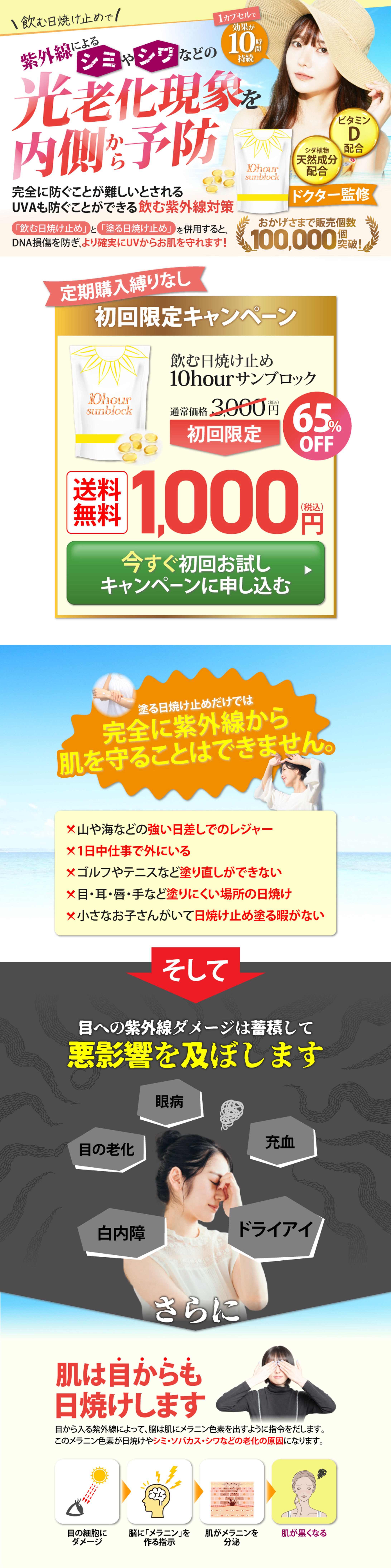 飲む日焼け止め10hourサンブロック（PC版/SP版）-1
