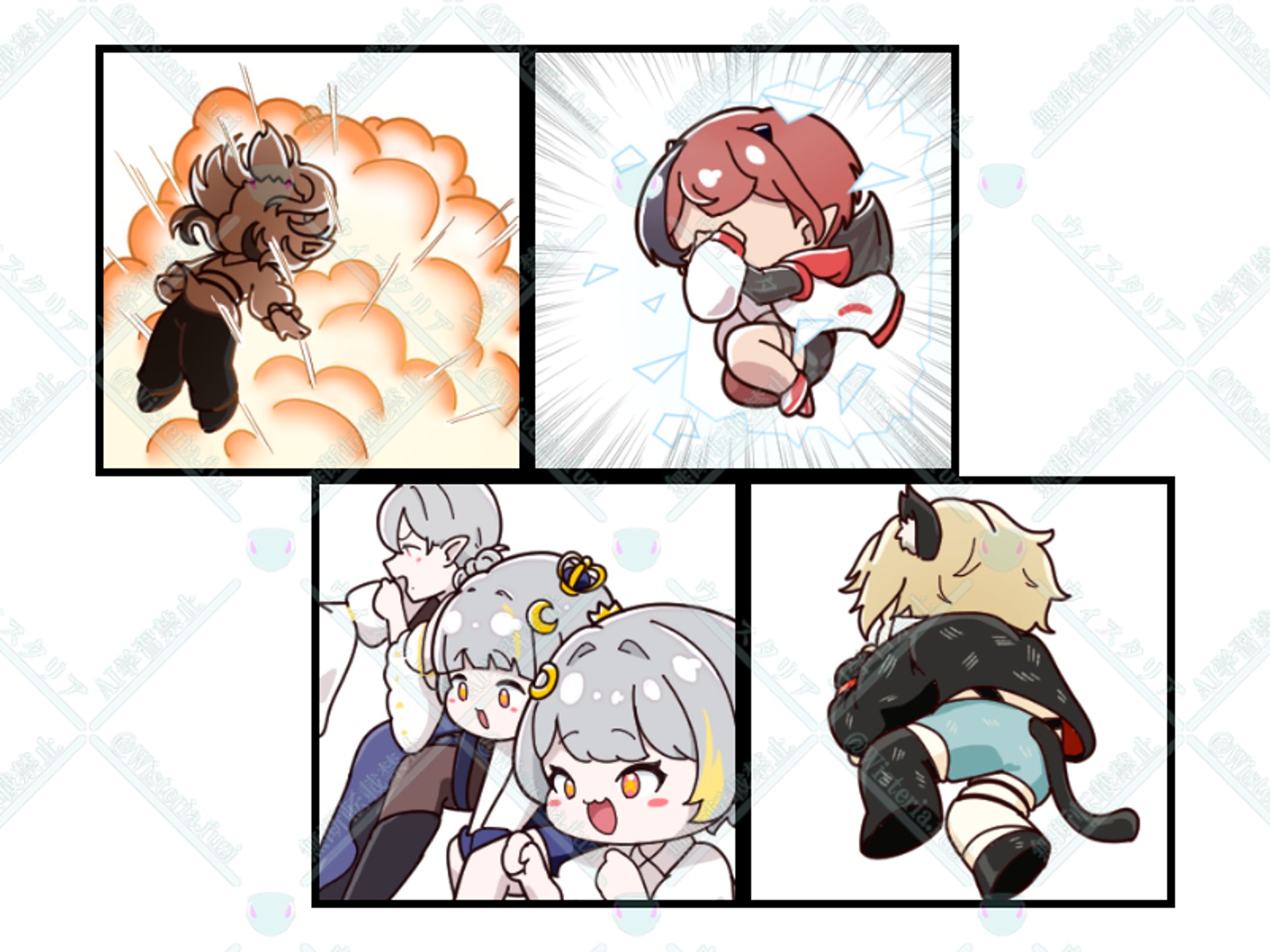 【企画絵】ディスコード用スタンプ-1