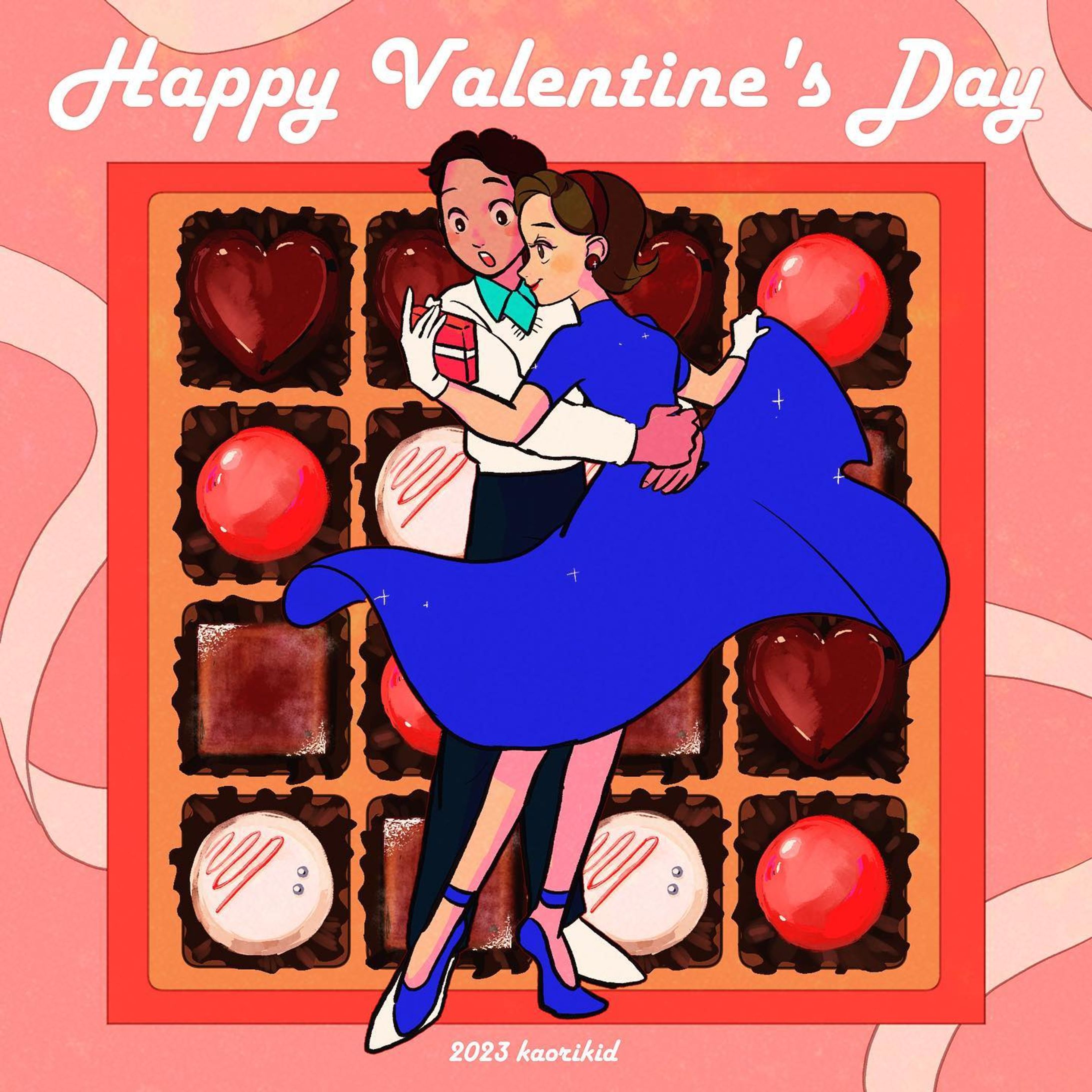 Happy Valentine's day!
.
.
.
.
.
#バレンタインイラスト #バレンタインデー #valentineday 
#可愛いイラスト #イラスト好きな人と繋がりたい  #illustration #kawaii

#レトロイラスト  #デザイン #イラストレーター #illustration #illust #レトロ可愛い #可愛い #軽美術部 
#レトロ #graphicdesign #design #newretro #복고풍　#ニューレトロ #myart #nostalgic  #뉴트로 #retroillustration 
.
#일러스트  #그림스타그램 
#插图 #插图画家 #新復古-1