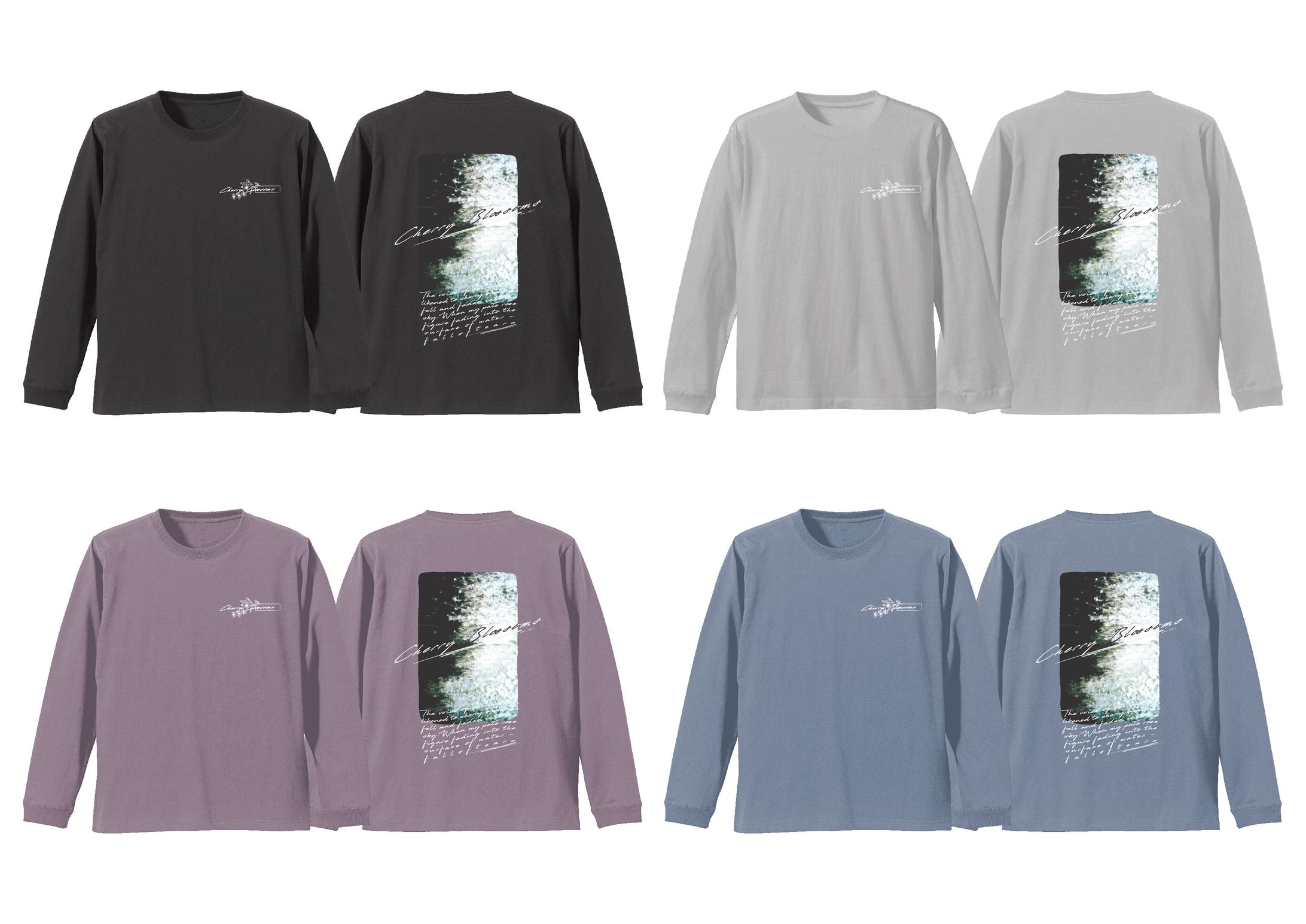 【Merchandise】Cherry Blossoms Long Sleeve-1