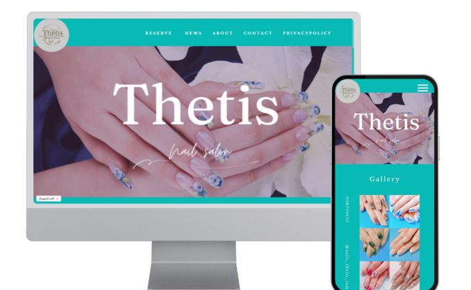 Nail salon website