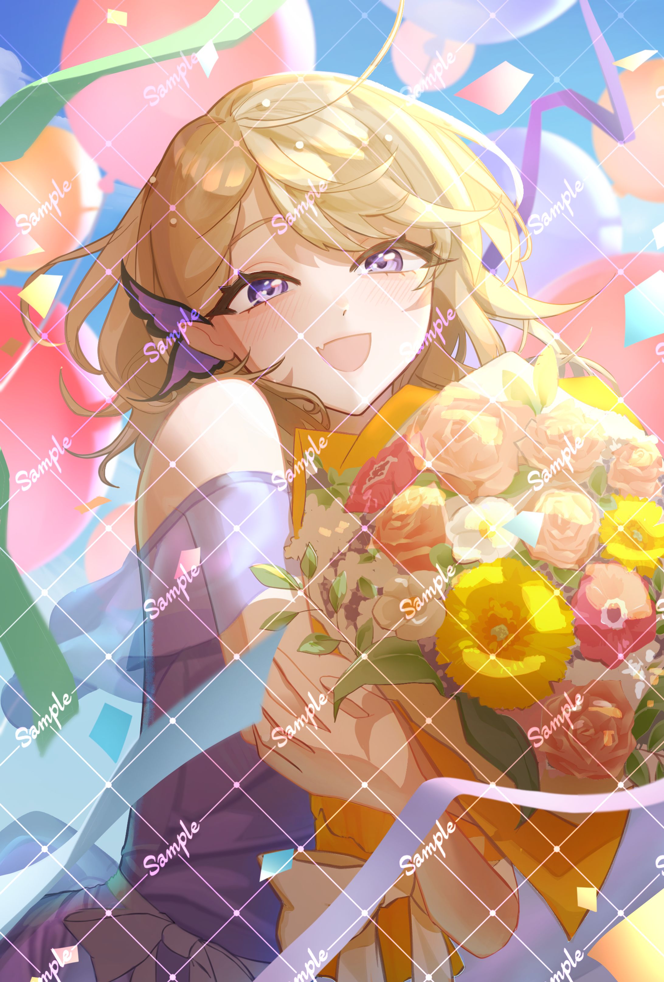  一周年記念ご依頼イラスト-1