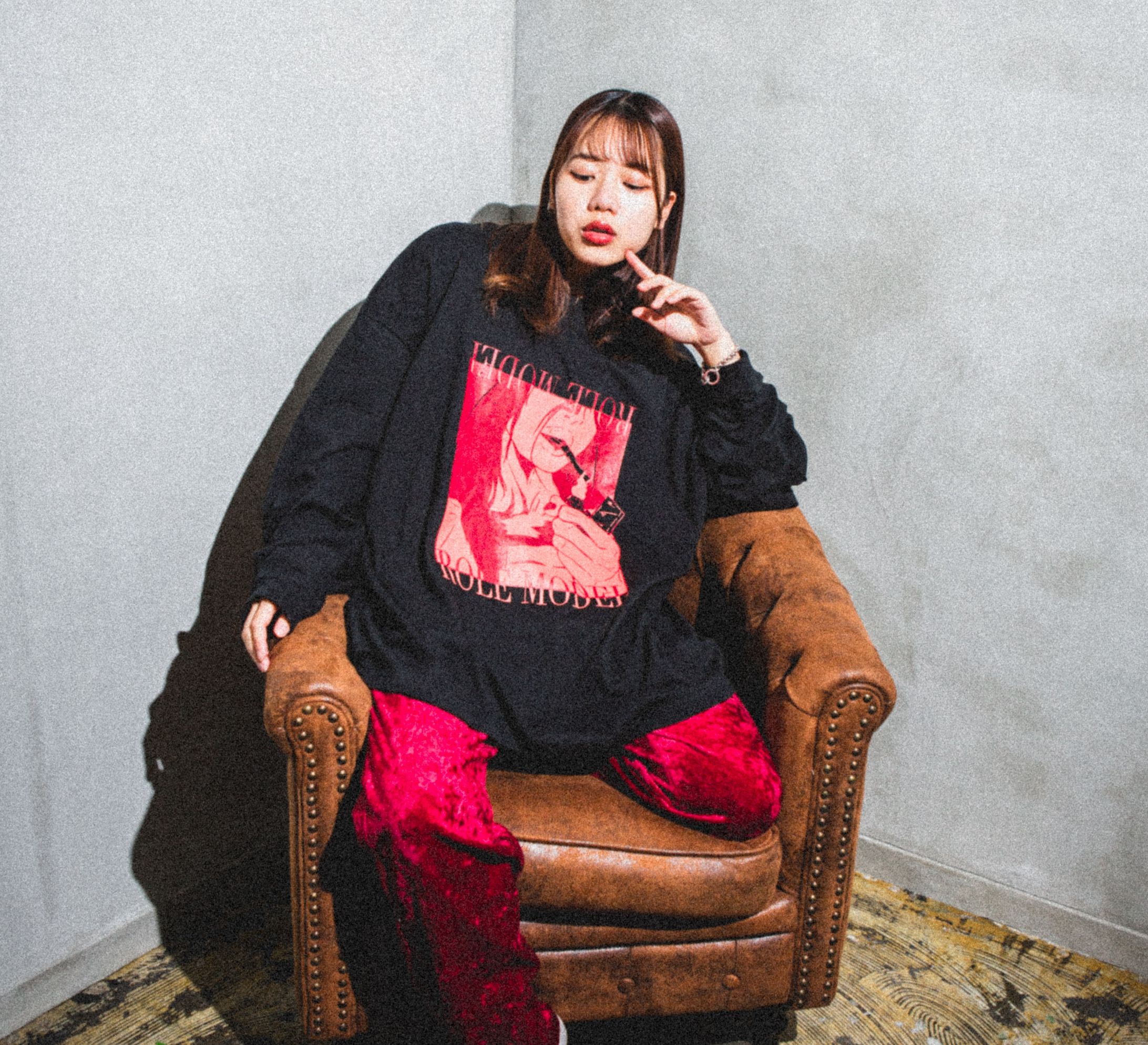【apparel】何も言いませんがお手本ですよねロンT-1
