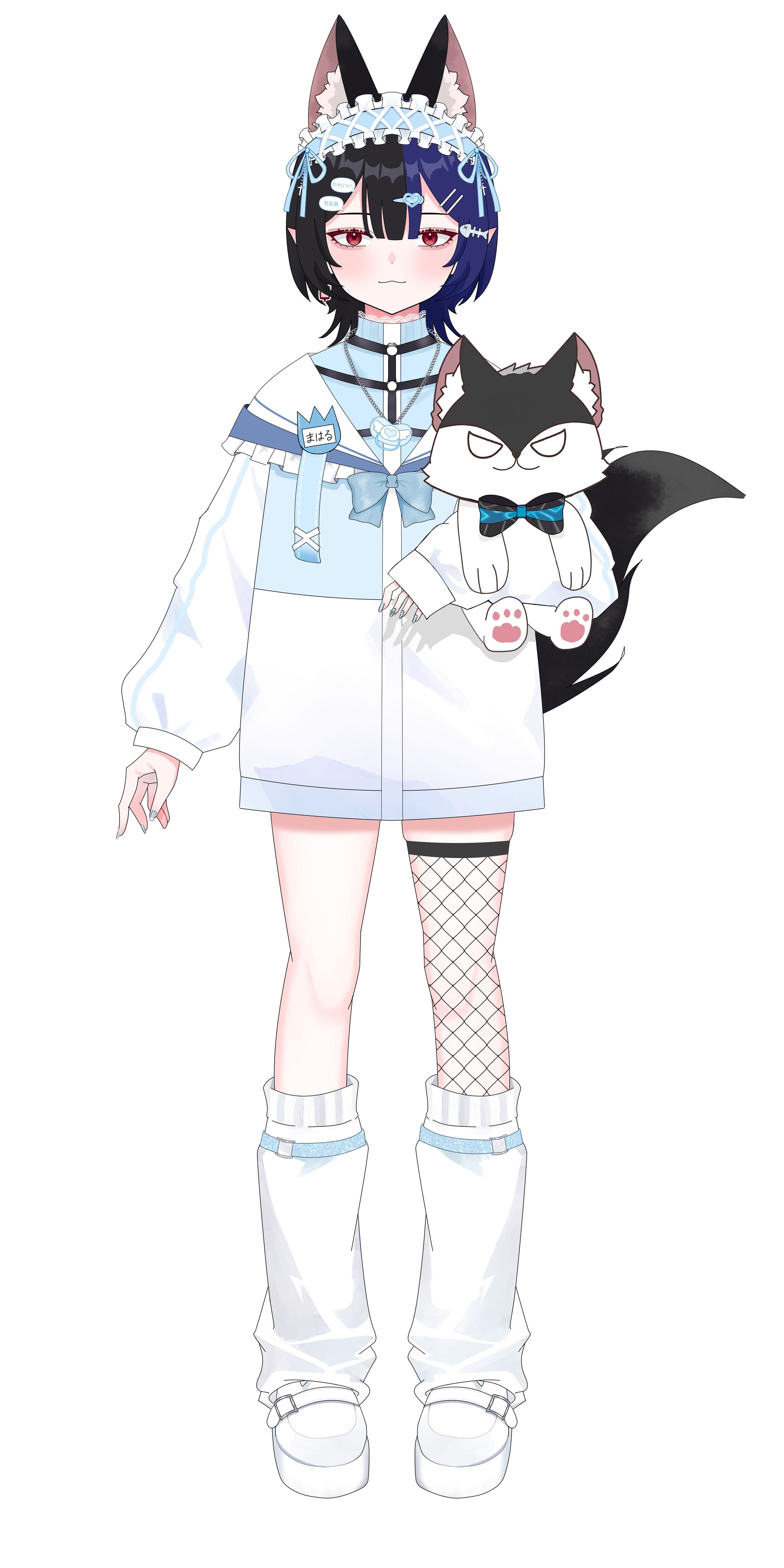 Live2D　パーツ分けイラスト-1