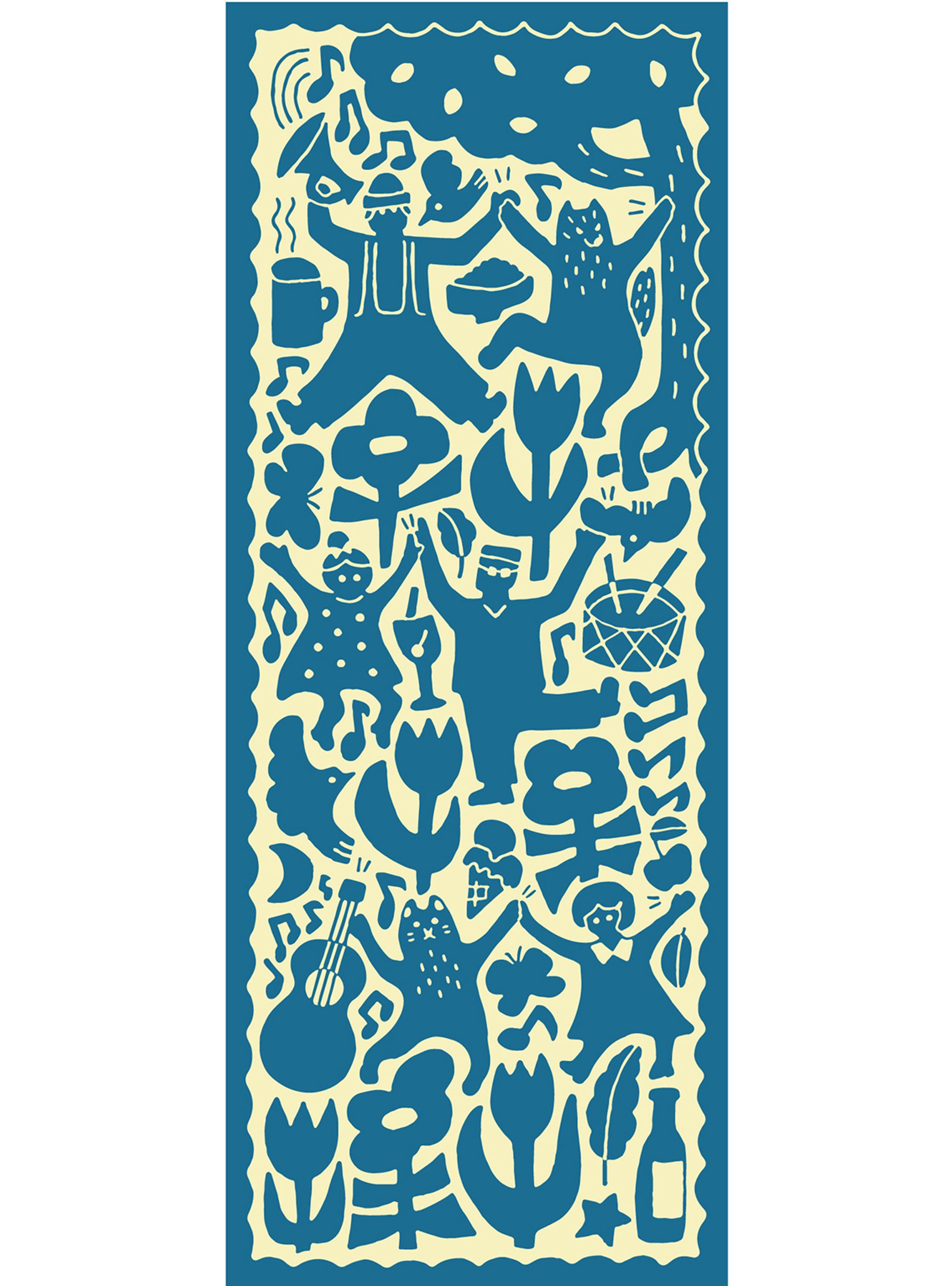 ハイタッチ / てぬぐい-1