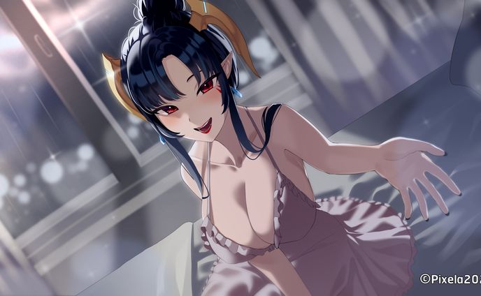 Commission illustration "ASMR 3DIO หน้าฝนแบบนี้อยากนวดหูคุณจัง" - Umino Ciala Ch.