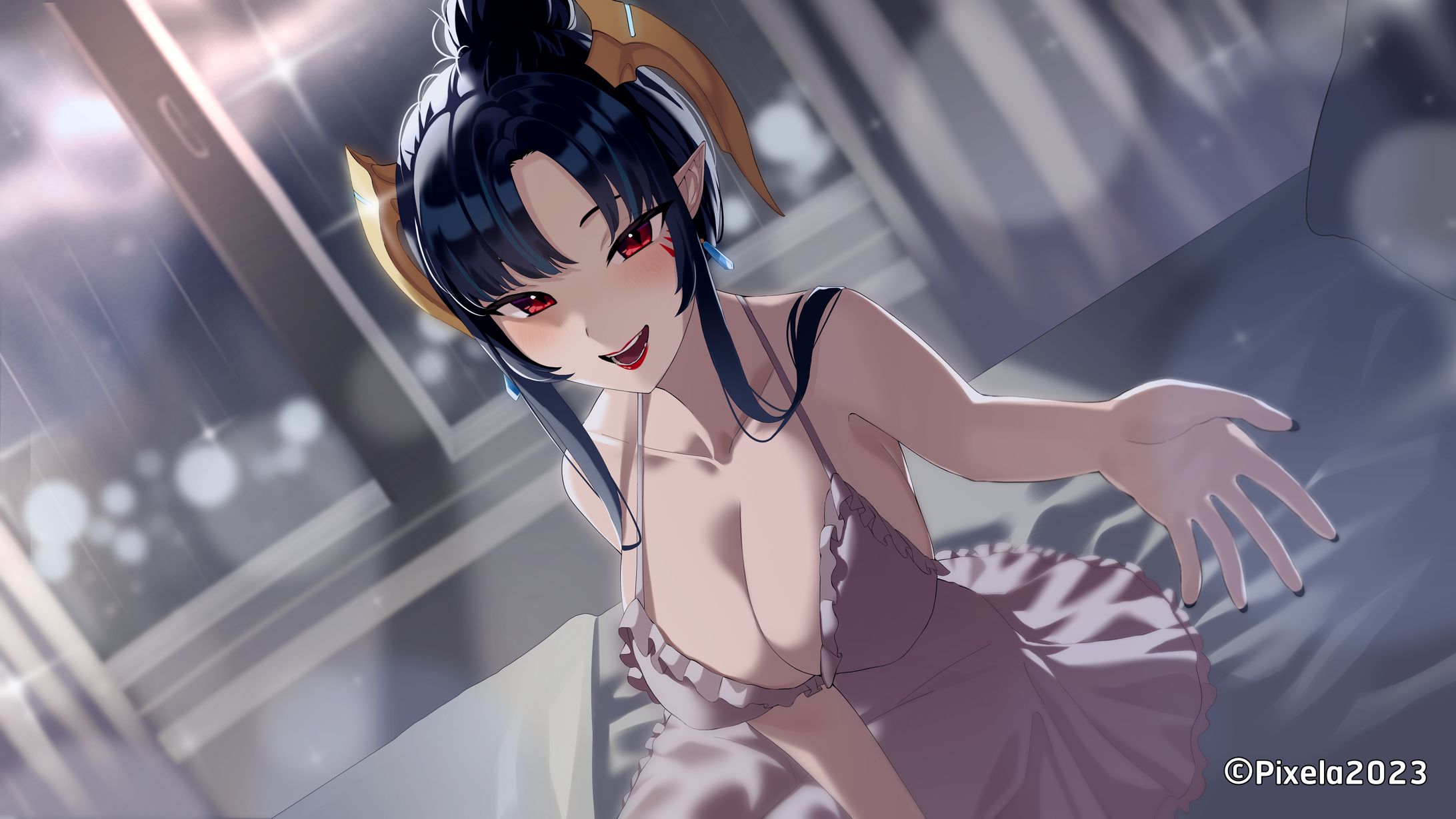 Commission illustration "ASMR 3DIO หน้าฝนแบบนี้อยากนวดหูคุณจัง" - Umino Ciala Ch.-1