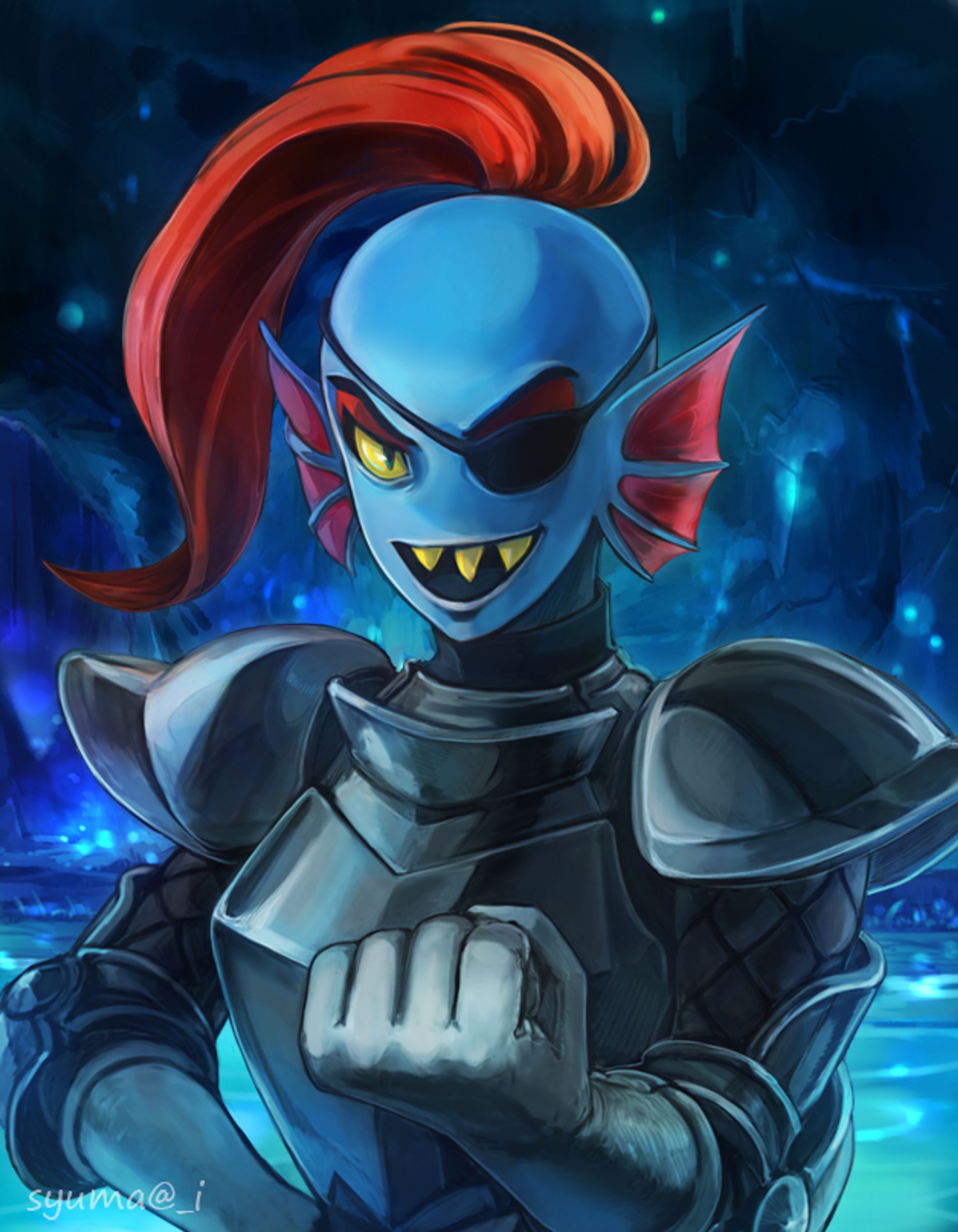 Fan art：UNDERTALE　Undyne-1