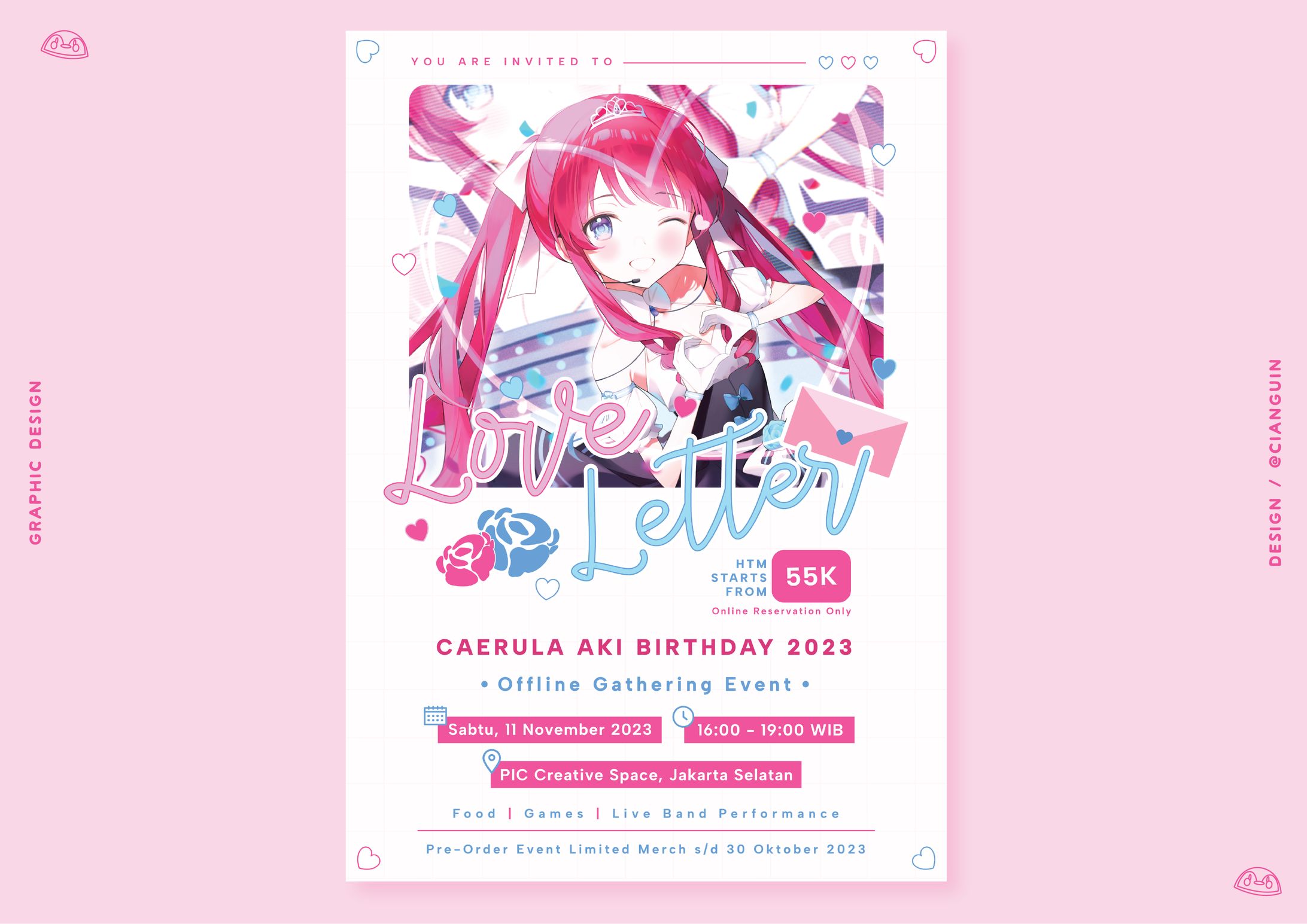 Caerula Aki - Poster Birthday Offline Gathering Event 01-1