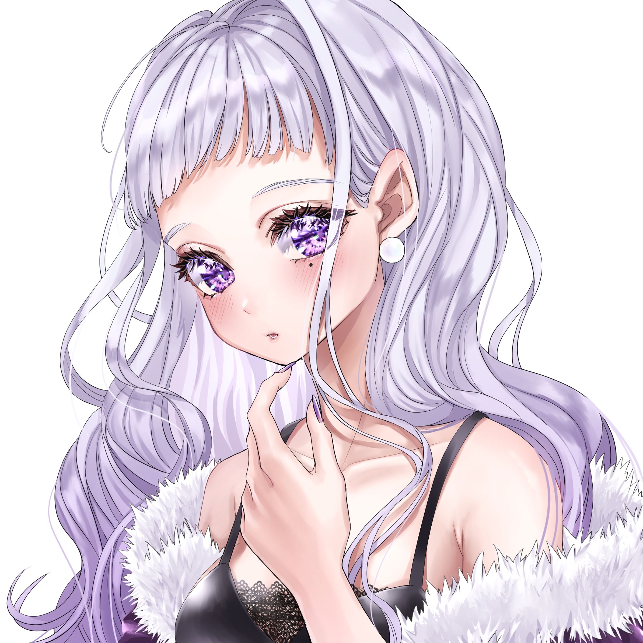 グラデーション髪の女の子-1