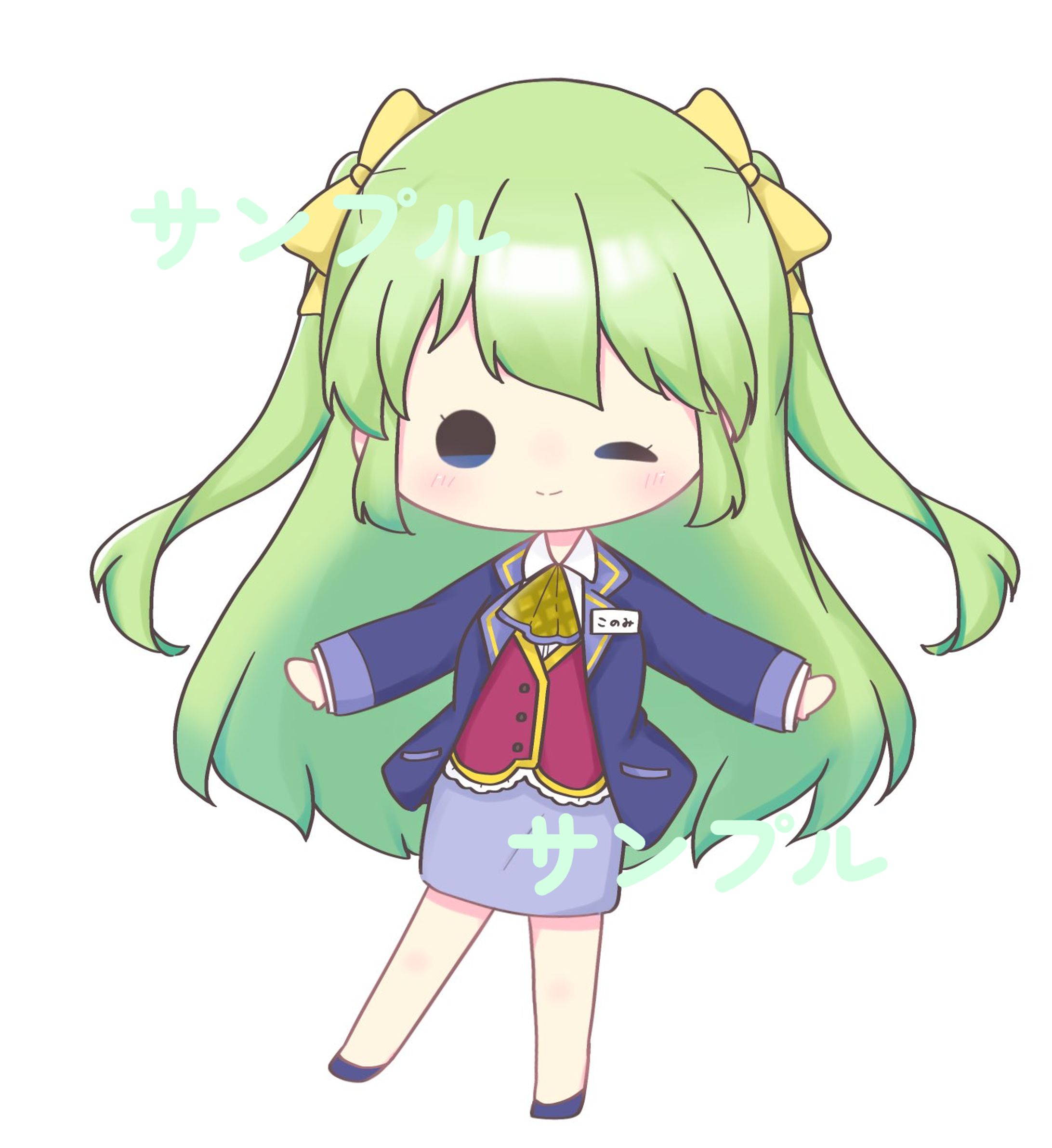 日特印刷様 彩和このみ様 10周年記念SDイラスト-1