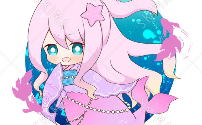 和風人魚の女の子