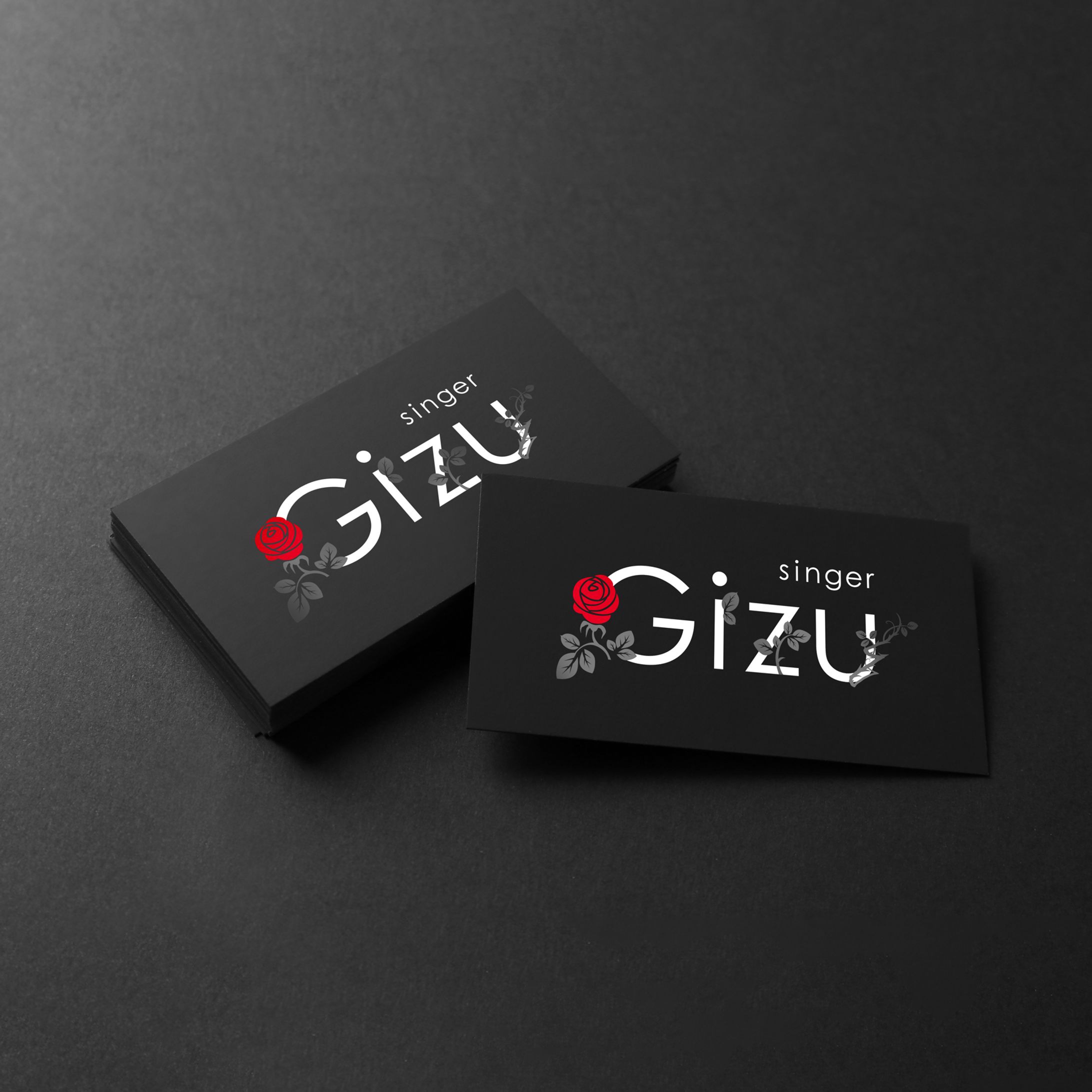 シンガー「Gizu」名刺デザイン-1