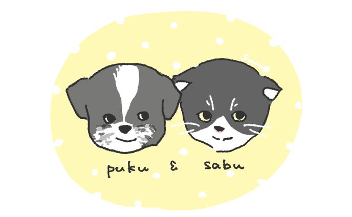 ペットの似顔絵アイコン