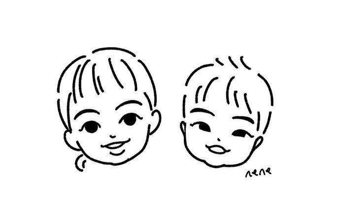 シンプル似顔絵