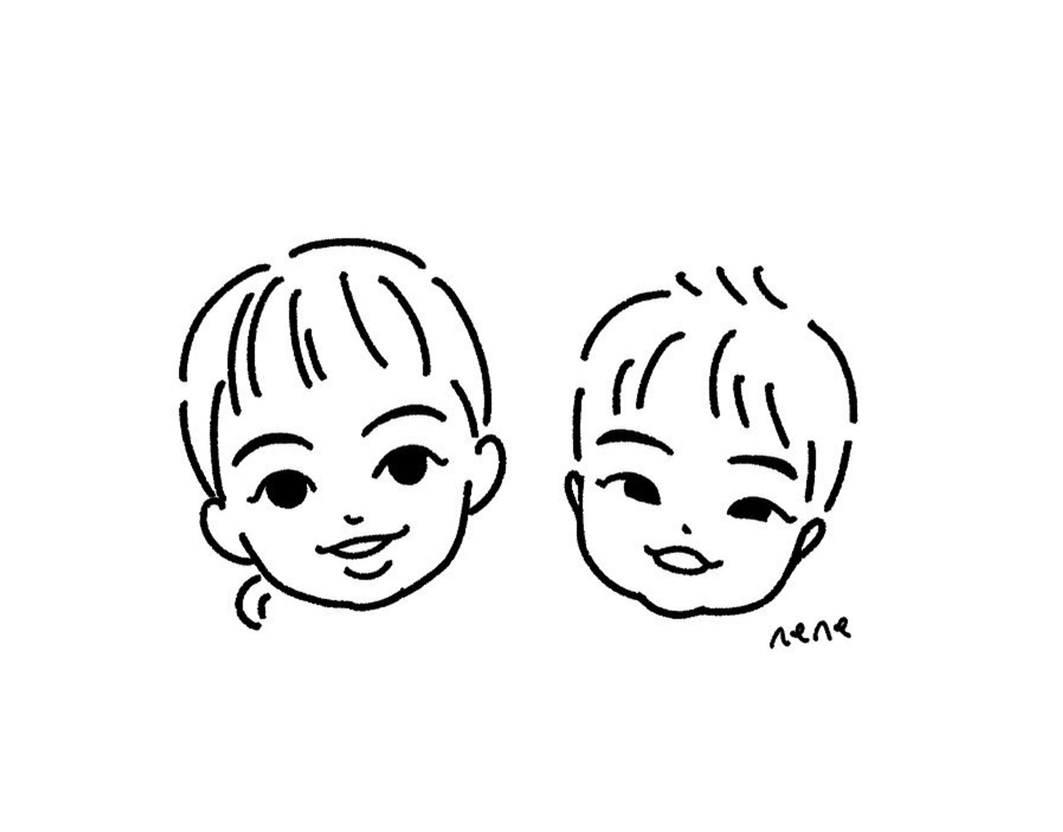 シンプル似顔絵-1