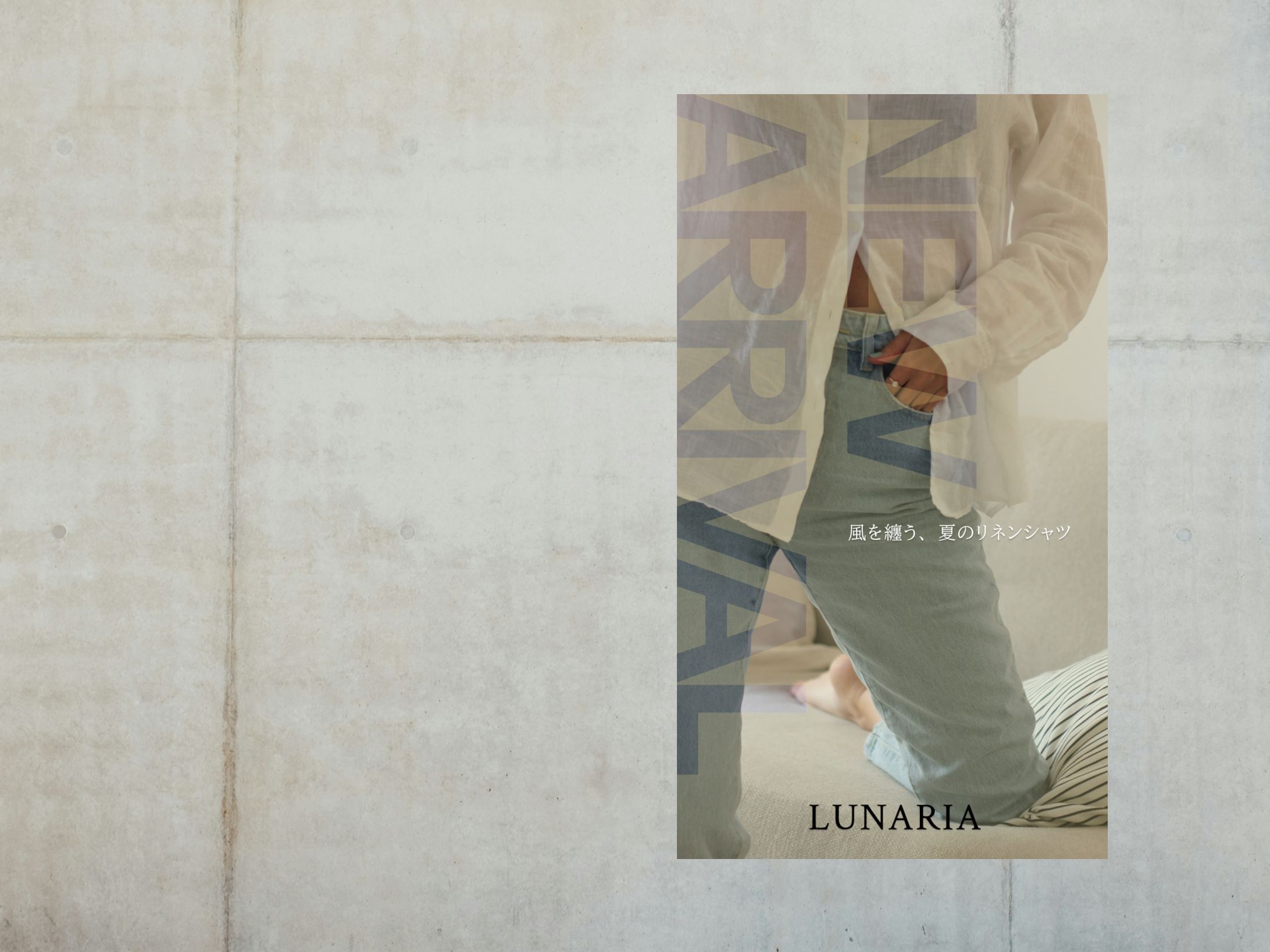 アパレルショップ  新商品広告（架空）-1