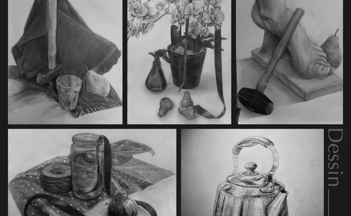 デッサン（独学）