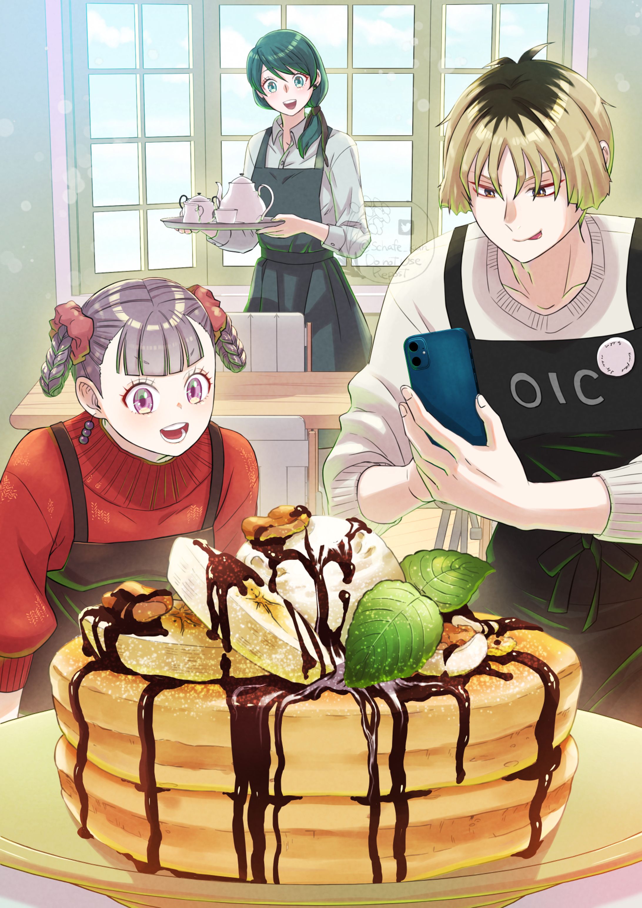 ハッピーバレンタインバナナパンケーキ-1