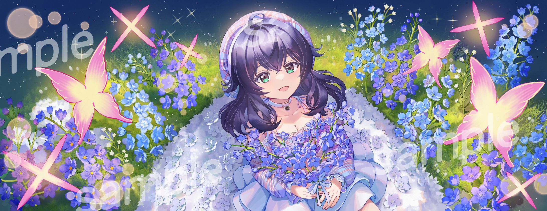 チャン·ユイ シーデルフィニウム Goods illust-1