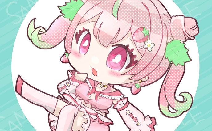 可愛いちご様SDイラスト