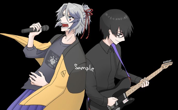 春海晴人様ジミー様歌ってみた演奏してみた動画用イラスト