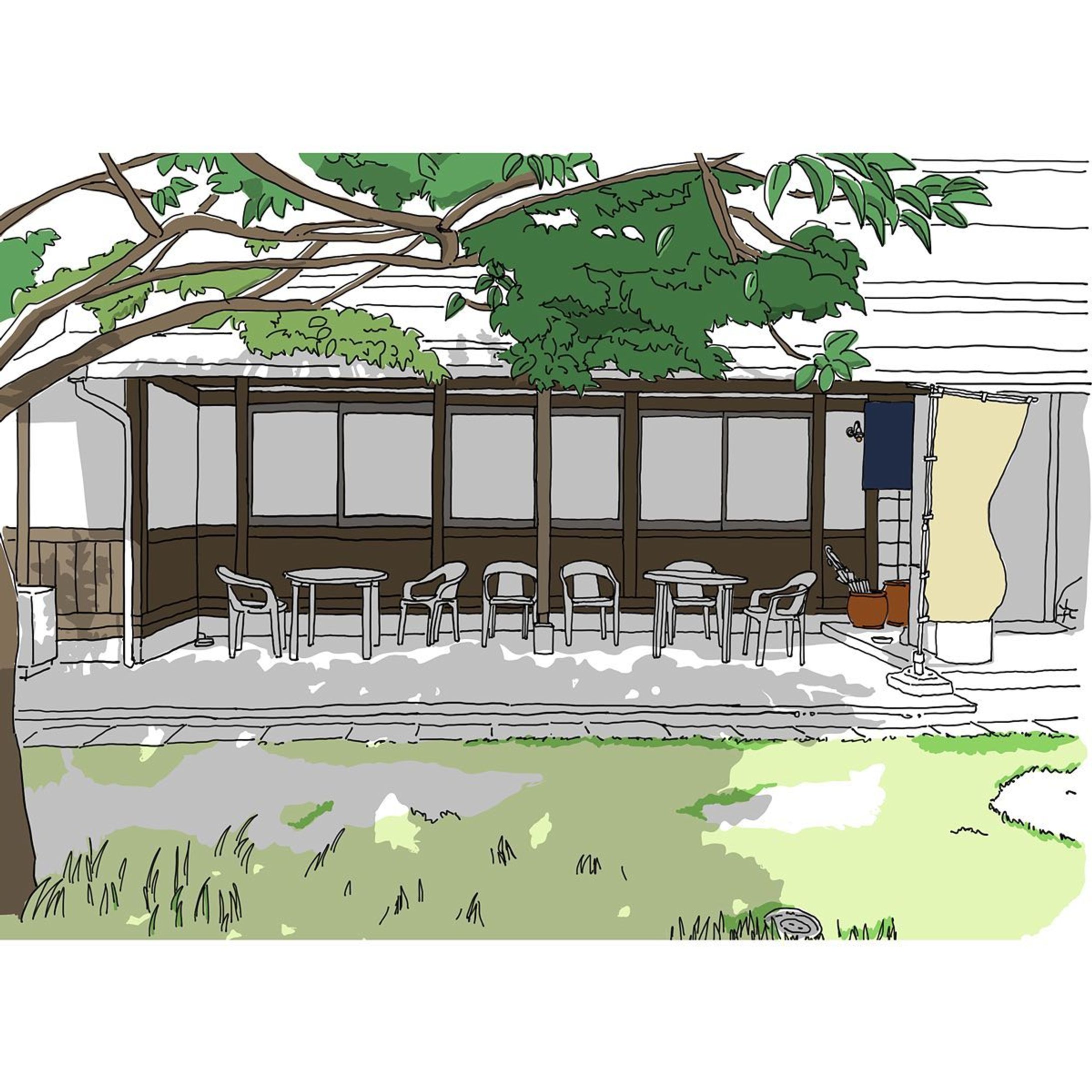 たんすの肥やしの夏の思い出

小高いところにあるから風が通り抜けて植物が揺れるのと建物のコントラストがよかったな

#way105 #adobefresco #illustration #たんすの肥やし-1