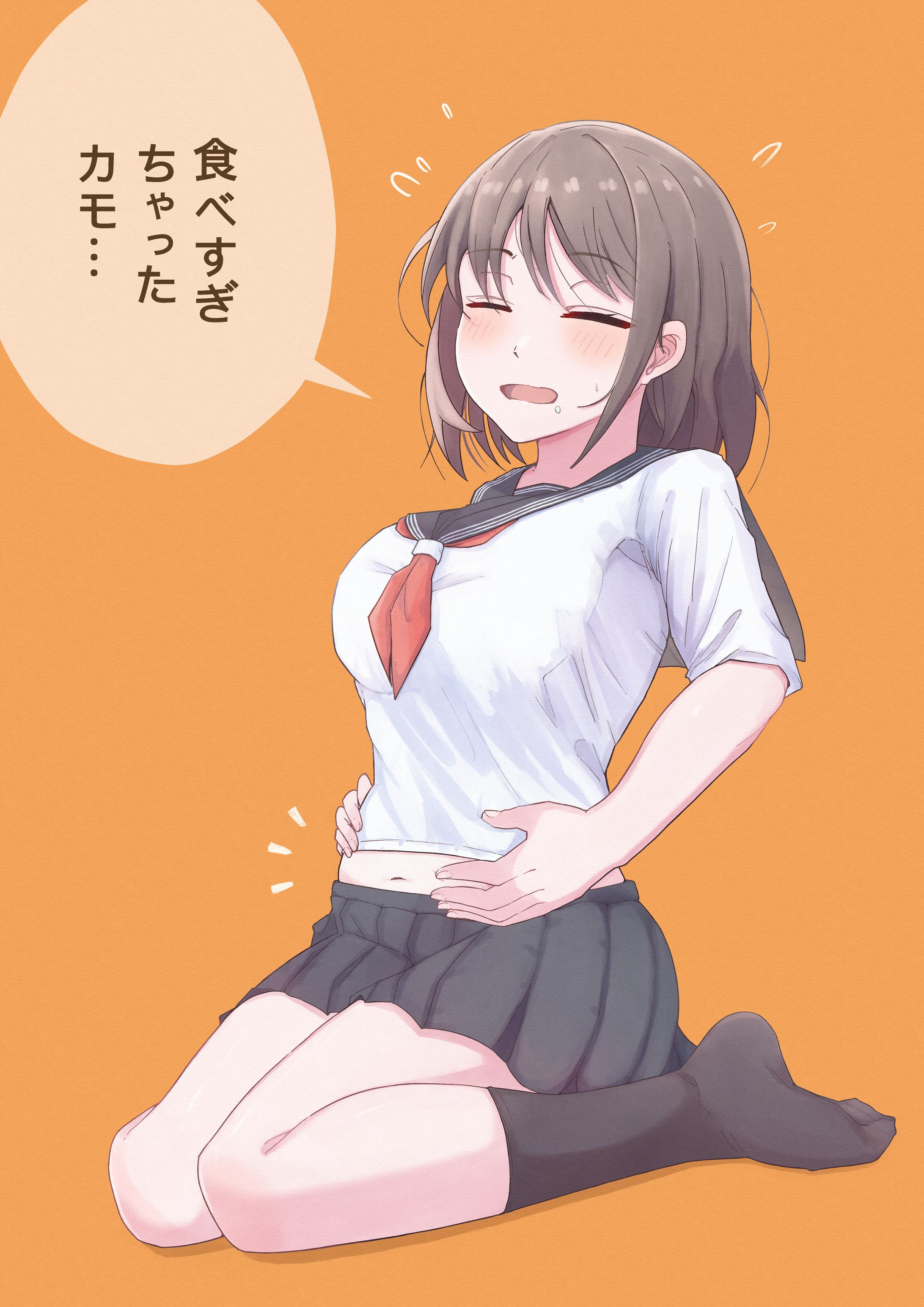 食べすぎちゃった子-1